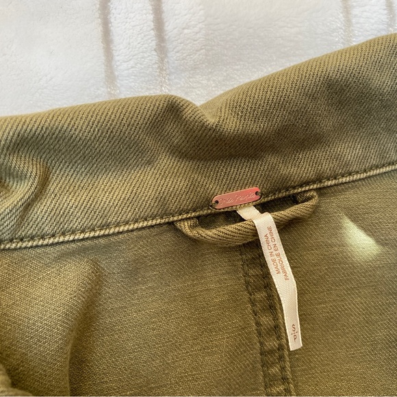 Free People Green Jean Jacket - Picture 4 of 6